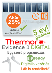 Egyszerűen programozható kettős hőleadású ErP ready elektromos radiátor heti időzítéssel és huzatérzékeléssel.