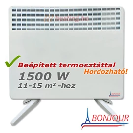 Bonjour 2 1500 W-os hordozható elektromos konvektor. Bonjour 2 1500 W-os hordozható elektromos konvektor.
