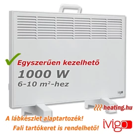 Az 1000 W-os Ivigo Manual elektromos radiátor igazán egyszerűen kezelhető.