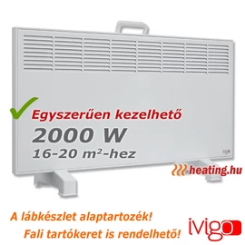 A 2000 W-os Ivigo Manual mobil fűtőpanel akár egy nagyobb helyiséget is kifűt.