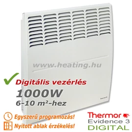 Az 1000 W-os Evidence 3 DIGITAL energitatakarékos elektromos radiátor számos funkcióval rendelkezik. Az 1000 W-os Evidence 3 DIGITAL energitatakarékos elektromos radiátor számos funkcióval rendelkezik.