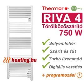 Riva 4 - elektromos törölközőszárító 750 W