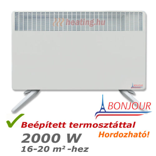 Bonjour 2 mobil villanyradiátor 2000 W teljesítménnyel.