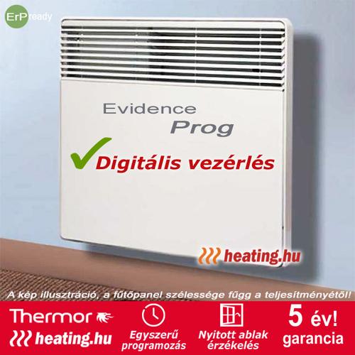 Evidence Prog elektromos radiátor heti és napi programozással.