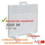 Kép 1/6 - 500 W-os Ivigo Manual elektromos radiátor kisebb helyiségek egyszerű fűtéséhez.