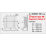 Kép 3/6 - A Thermor Soprano Sense 2 elektromos radiátor méretei