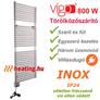 Kép 1/3 - Vigo inox elektromos törölközőszárító 800 W -al, három üzemmóddal és készre szerelt villásdugóval.