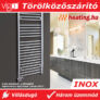 Kép 3/3 - A Vigo INOX elektromos törölközőszárító radiátor fürdőszobában felszerelve.