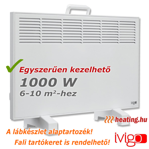 Ivigo Manual mobil elektromos radiátor - 1000 W