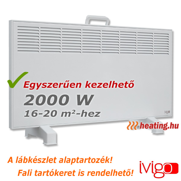 Ivigo Manual mobil elektromos radiátor - 2000 W