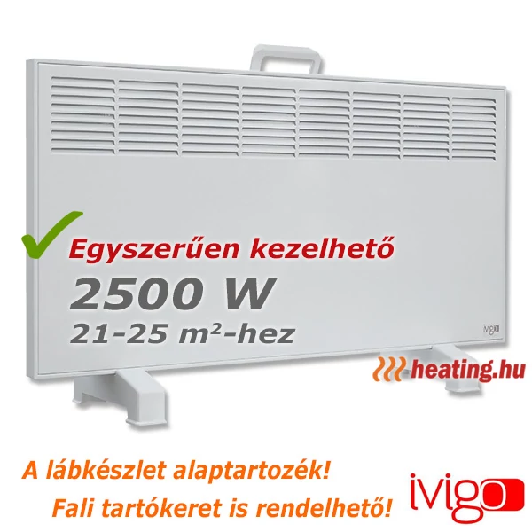 Ivigo Manual mobil elektromos radiátor - 2500 W