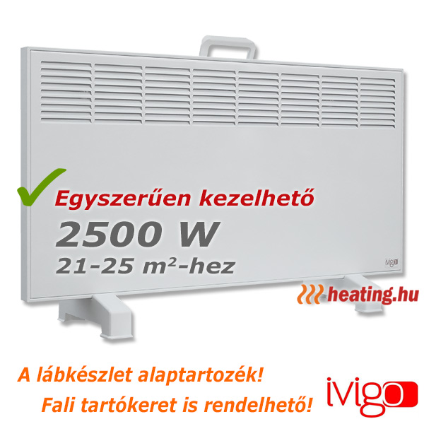 Ivigo Manual mobil elektromos radiátor - 2500 W