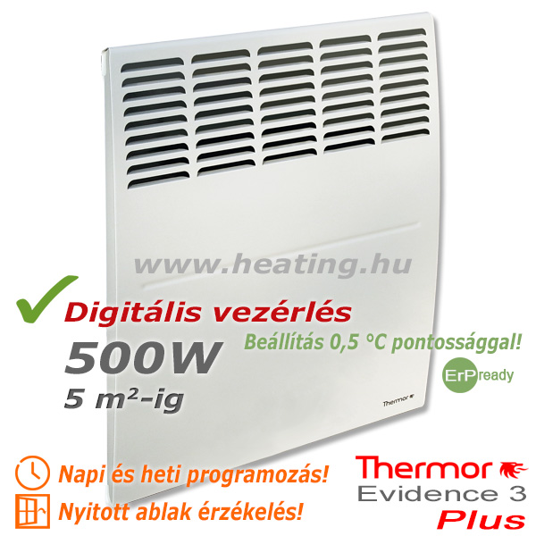Evidence 3 Plus HD elektromos radiátor 500 W
